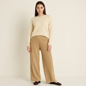 Minimalist Cozy Knit Wide-Leg Pants